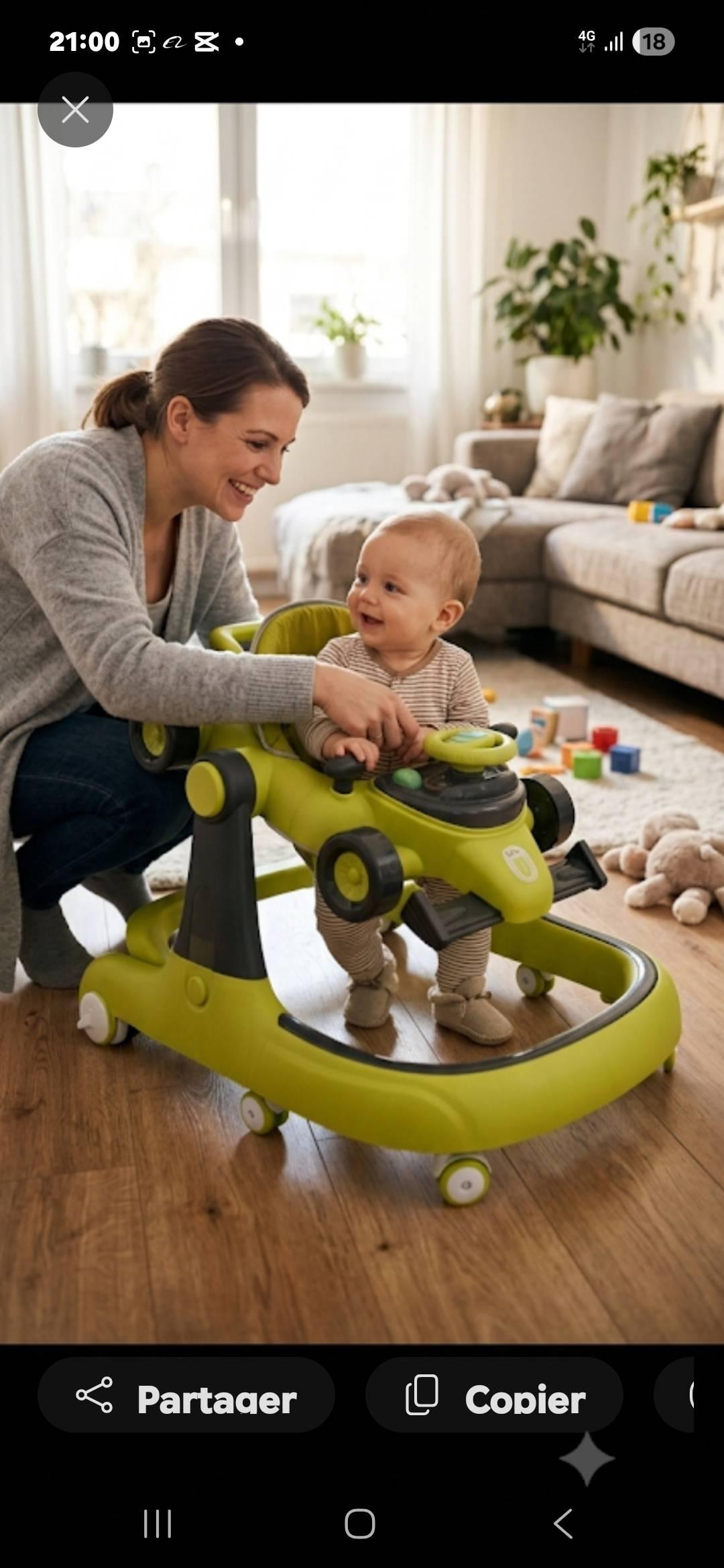 Des trotteurs pour nos bébés d'amour