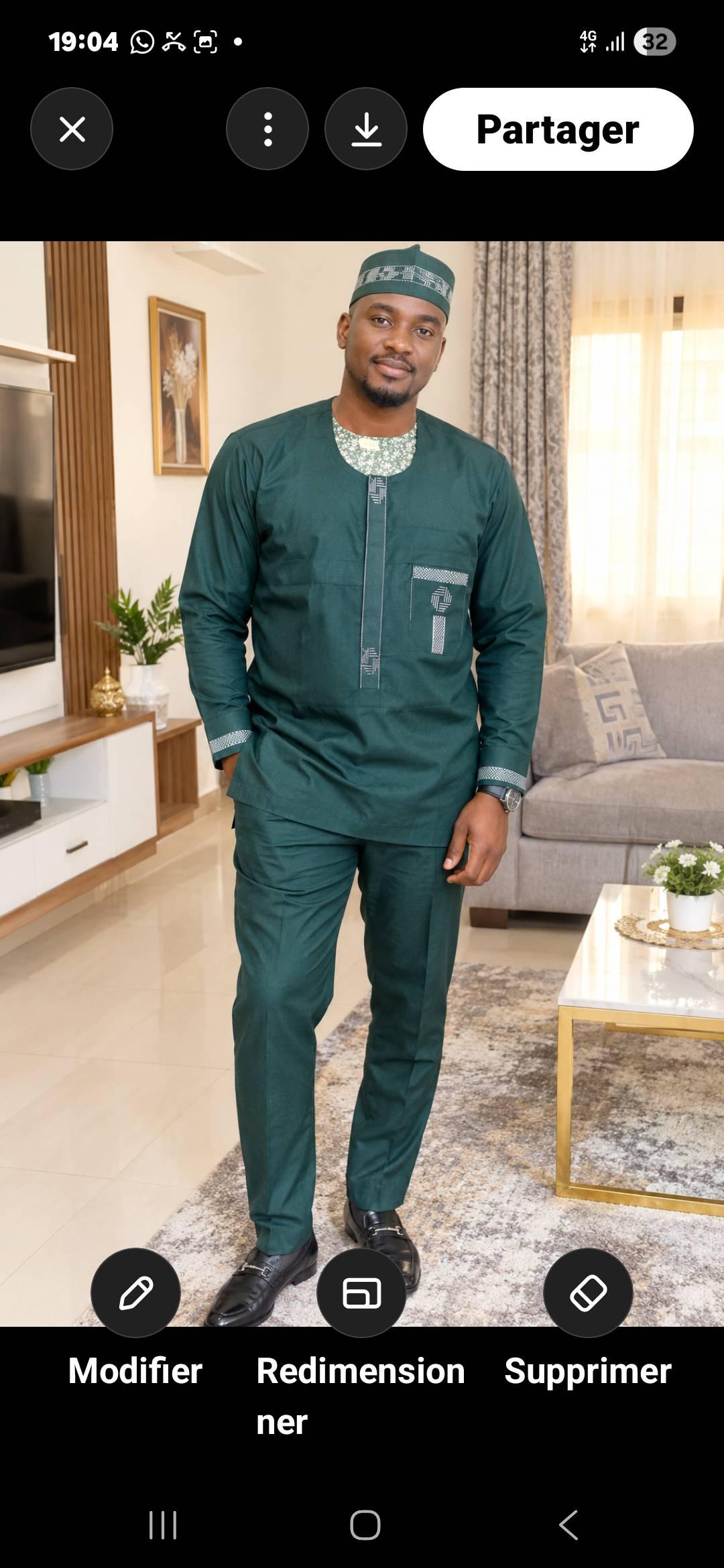 Un ensemble Macky sall — photo 1